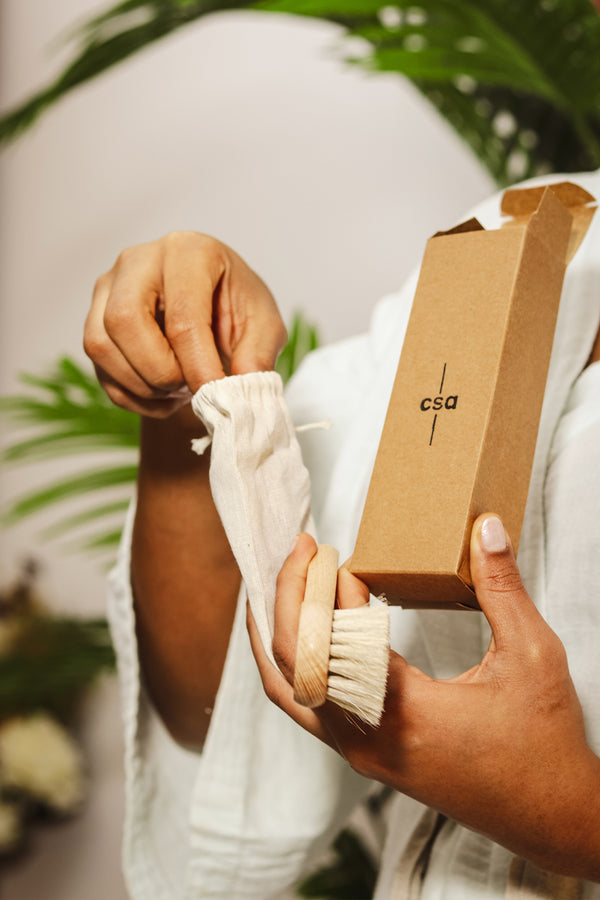 %100 Doğal At Kılı Yüz/Saç Bakım Fırçası