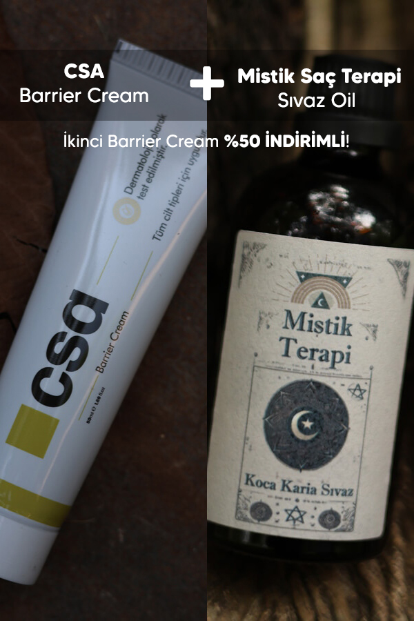 Mistik Saç Terapi | Sıvaz Oil & CSA | Barrier Cream 2'li Set + İkinci Barrier Cream %50 İNDİRİMLİ!
